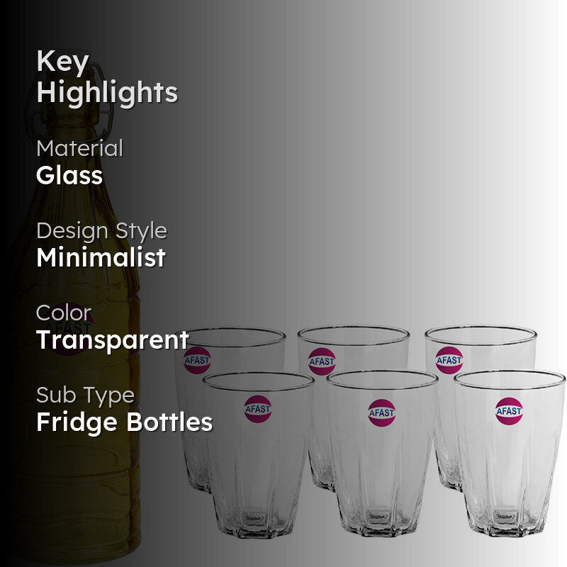 Zuan 1000 mL Water Bottle With 300 mL Glasses - Seven Piece Set media 2