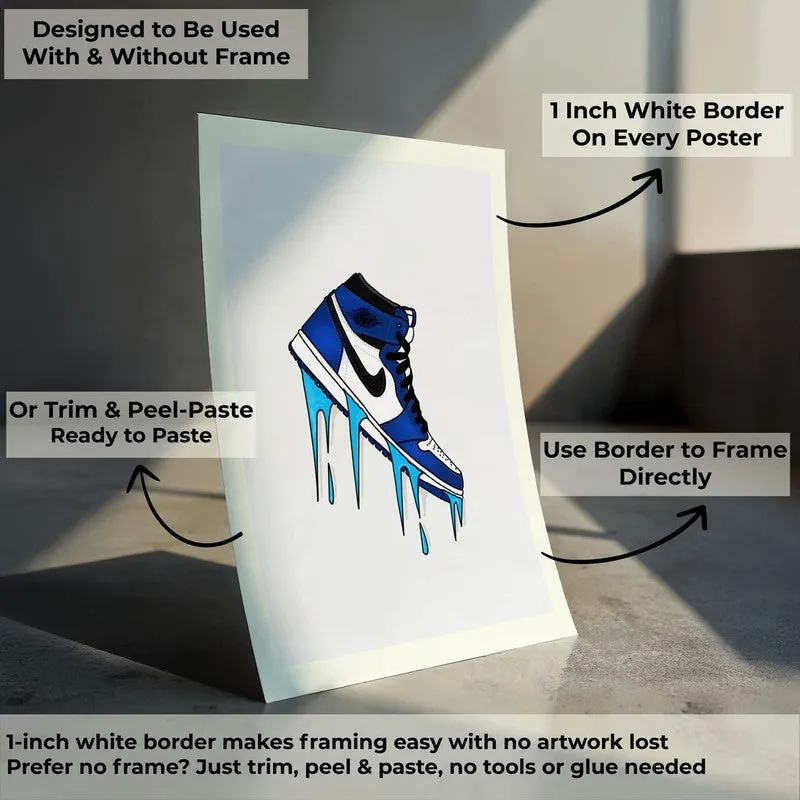 Blue Drip Kicks Wall Poster media 9
