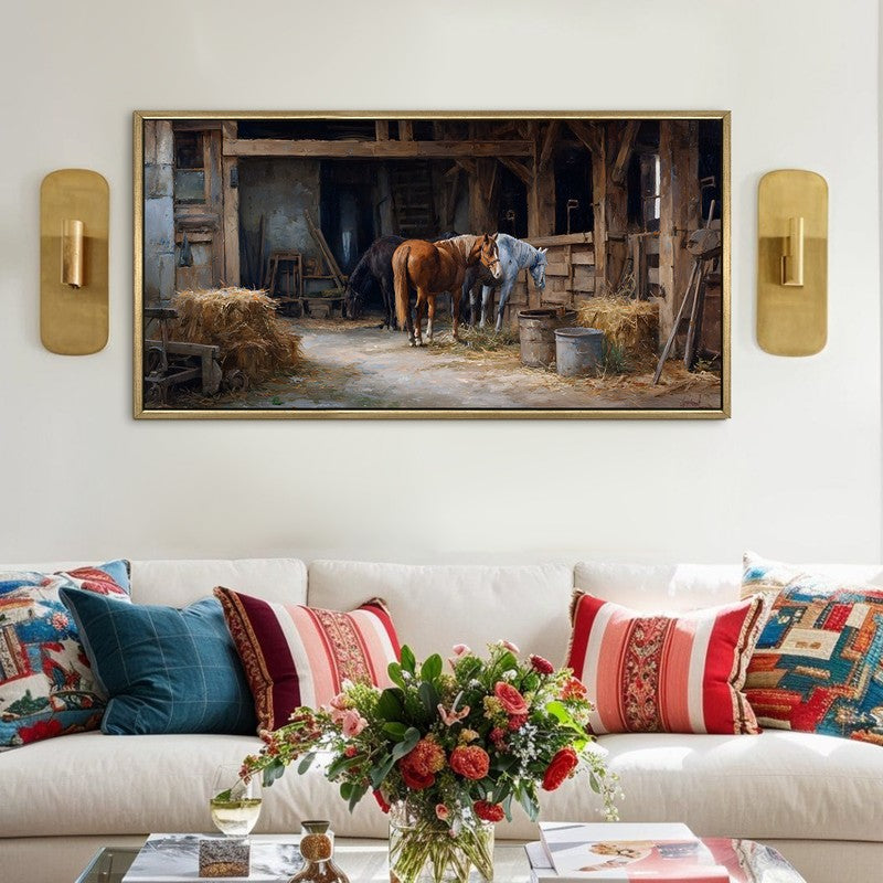 Pastoral Canvas Wall Painting With Frame