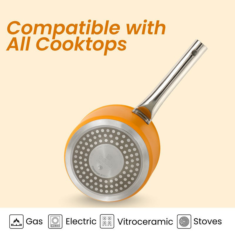 Salford Simmera Kitchen Ceramic Saucepan with Glass Lid - 1700 mL media 5