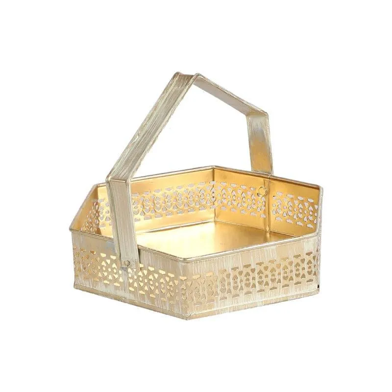 Hexa Tone Metal Iron Storage Basket media 3