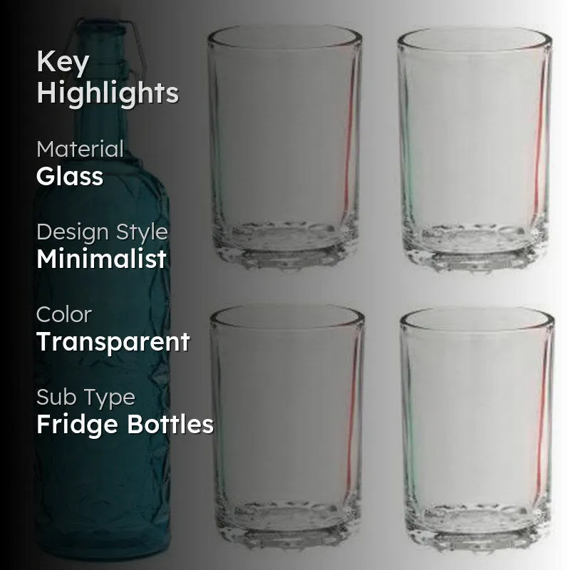 Dash 1000 mL Water Bottle With 150 mL Glasses - Five Piece Set media 2