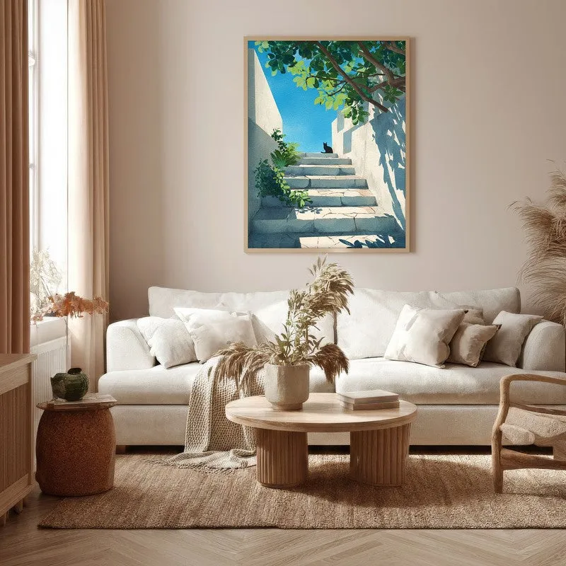 Sereno Canvas Wall Painting With Brown Frame media 5