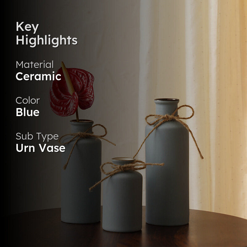 Alnira Bottle Vase (Blue) - Set Of Three media 2