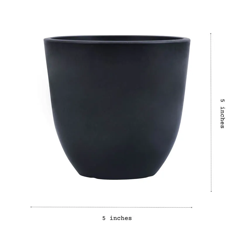 Onyx FRP Pot (Set Of Four) - 5 Inch media 6