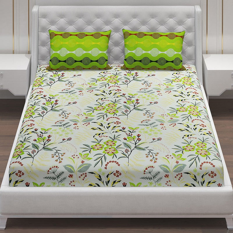 Monte Carlo Flora Cotton Bedsheet - 144 TC media 4