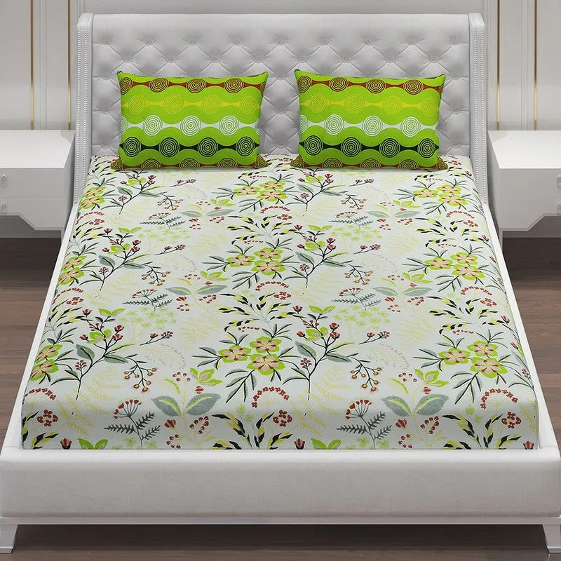 Monte Carlo Flora Cotton Bedsheet - 144 TC media 4