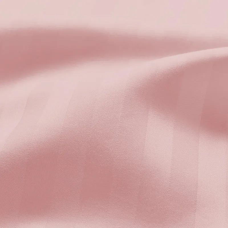 Stripe Charm Cotton Pillow Cover (Cameo Rose) - Set Of Two media 7