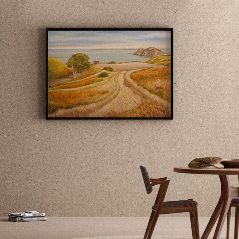 Wherever You May Be Canvas Wall Painting - Black Frame