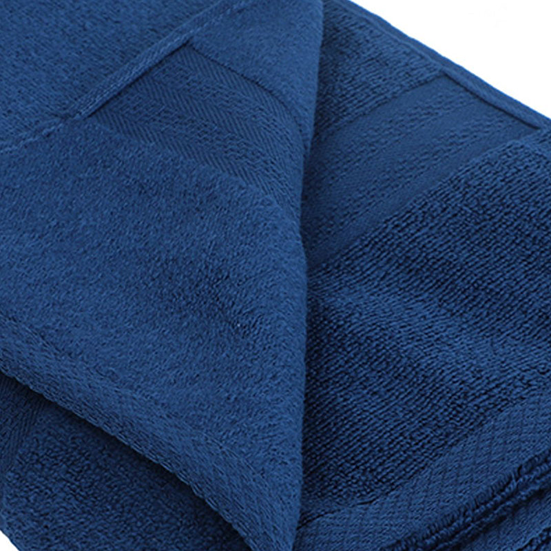 Miorah Bath Towel (White & Blue) - Set Of Four media 5