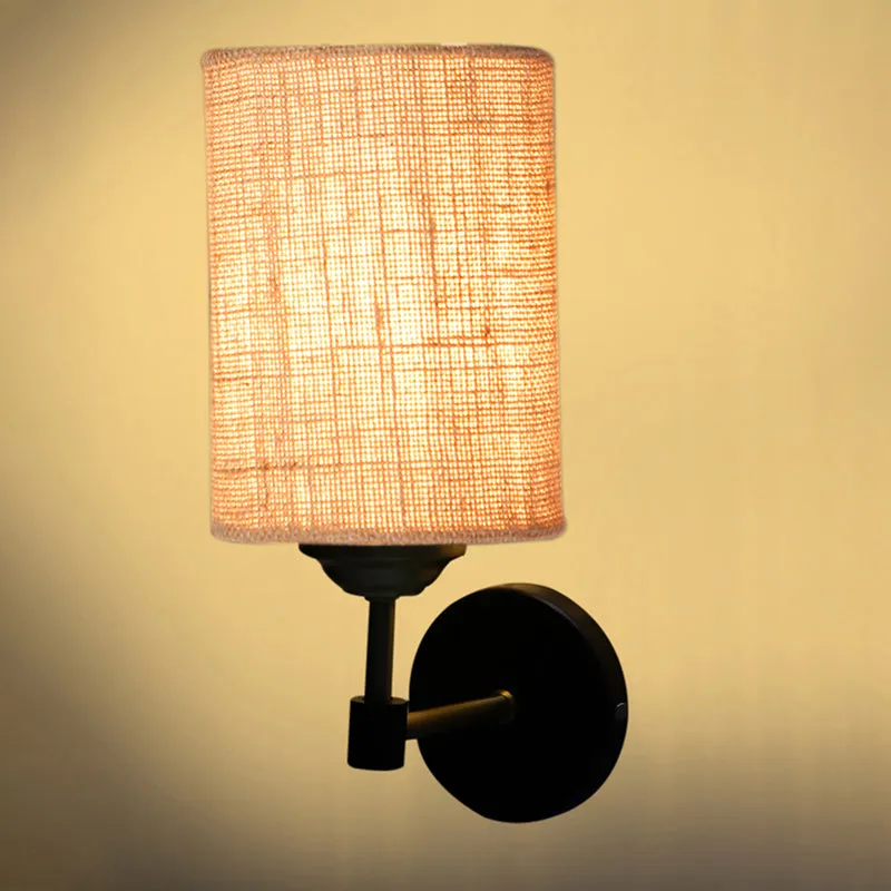 Sienna Sleek Jute Wall Lamp - Beige media 5