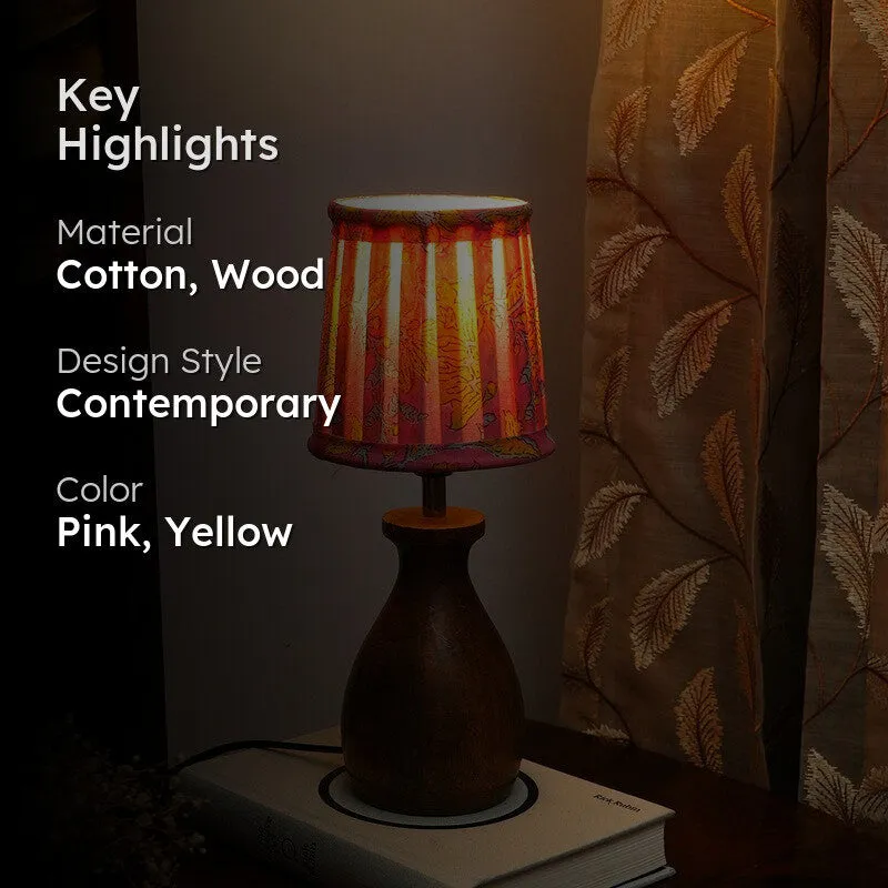 Verdant Cotton Table Lamp - Pink media 2