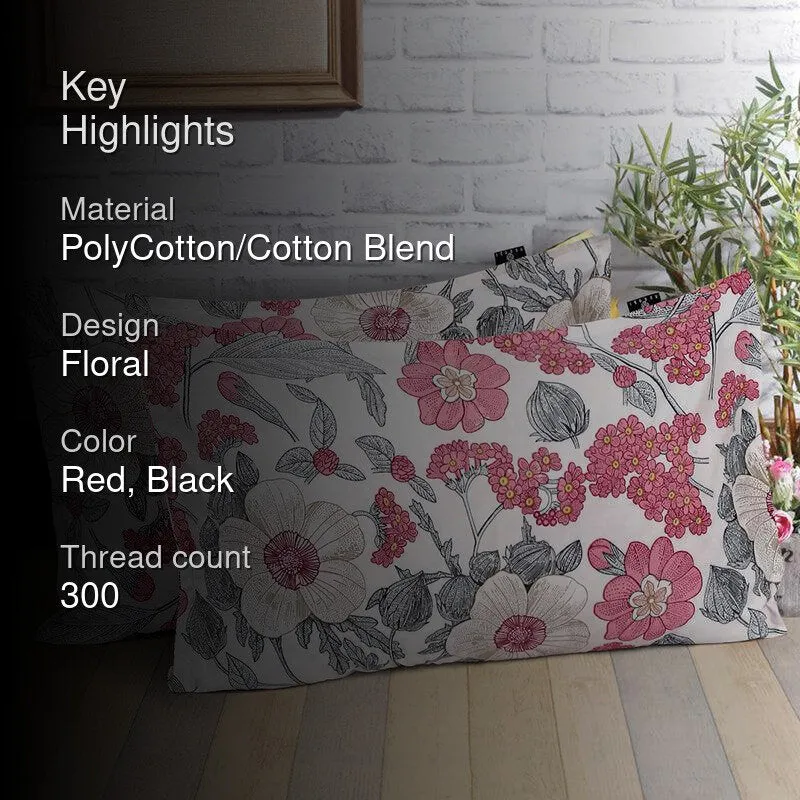 Magma Floral Pillow Cover - Set Of Two media 2