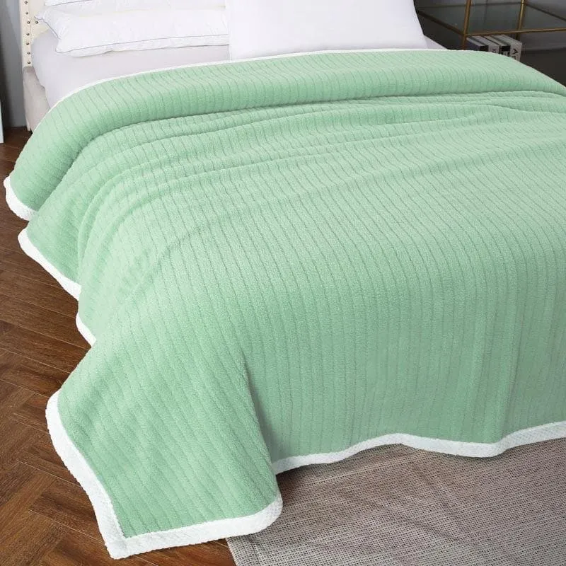 Idyllic Snigu Green Polyester Blanket media 5