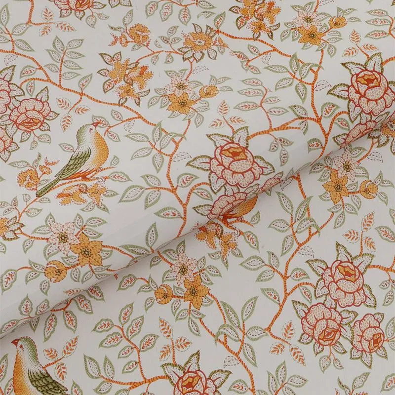 Radhika Printed Cotton Bedsheet (Yellow) - 240 TC media 5