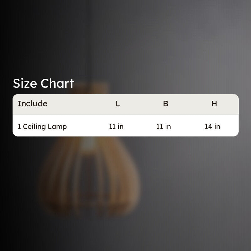 Chio Wooden Ceiling Lamp media 6