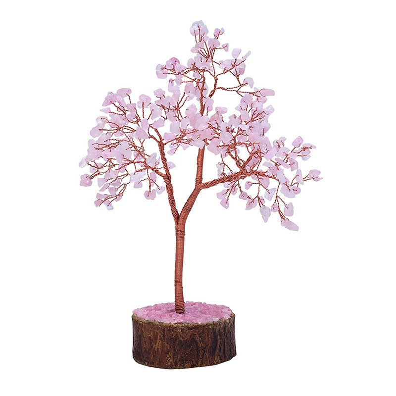 Agate Wish Tree Handcrafted Showpiece - Pink media 3