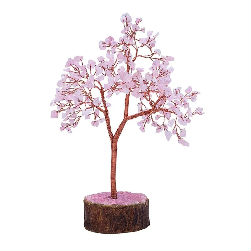 Agate Wish Tree Handcrafted Showpiece - Pink media 3