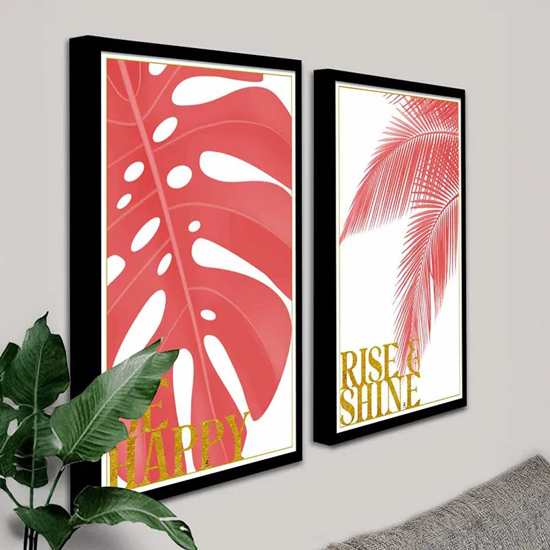 Pink Fronts Wall Art - Set Of media 4