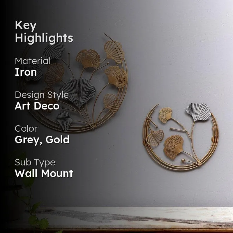 Verdant Veil Iron Wall Accent - Set Of Two media 2