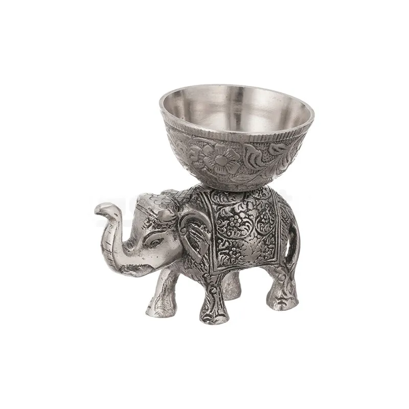 Ornate Haathi Accent Bowl - Set Of Two media 6