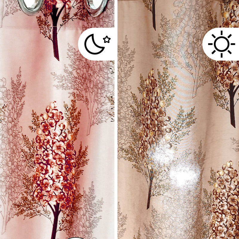 Olivia Floral Artificial Silk Curtain media 6