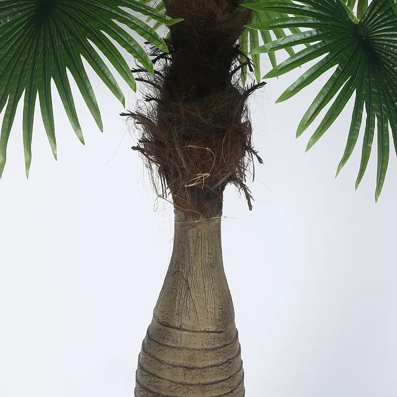 Everdant Artificial Palm With Black Plastic Pot - 6 Feet media 4