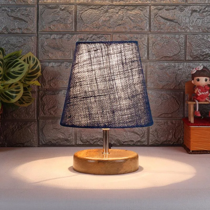 Petricho Jute Table Lamp - Blue,Brown media 1
