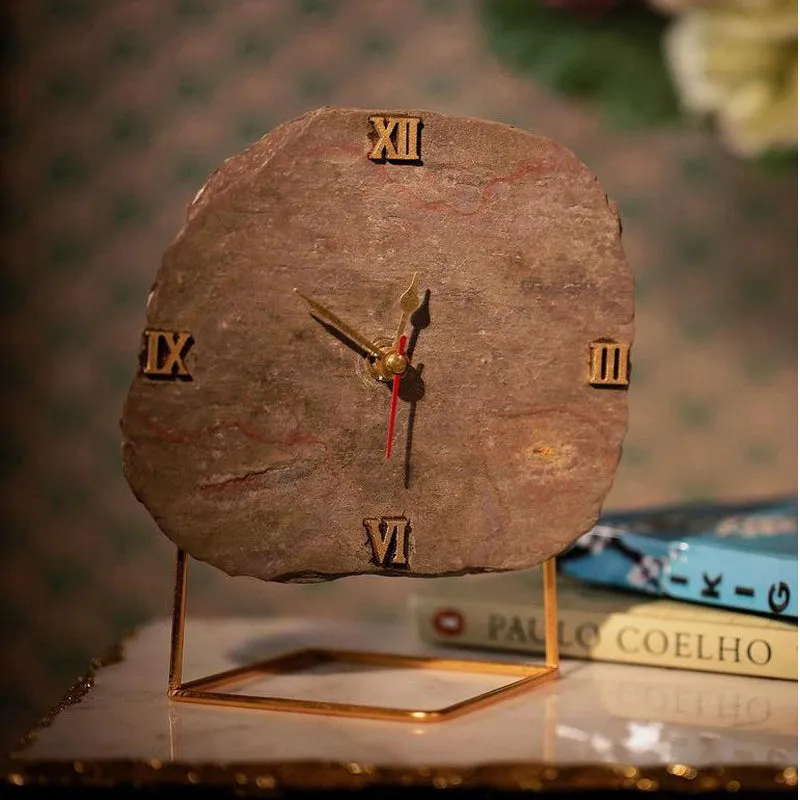 Dursa Peacock SlateTable Clock media 6
