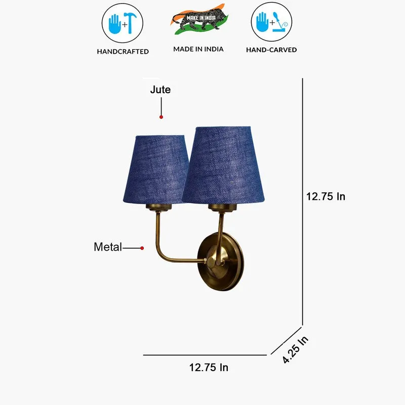 Lumoire Duo Cone Metal Wall Lamp - Blue media 8