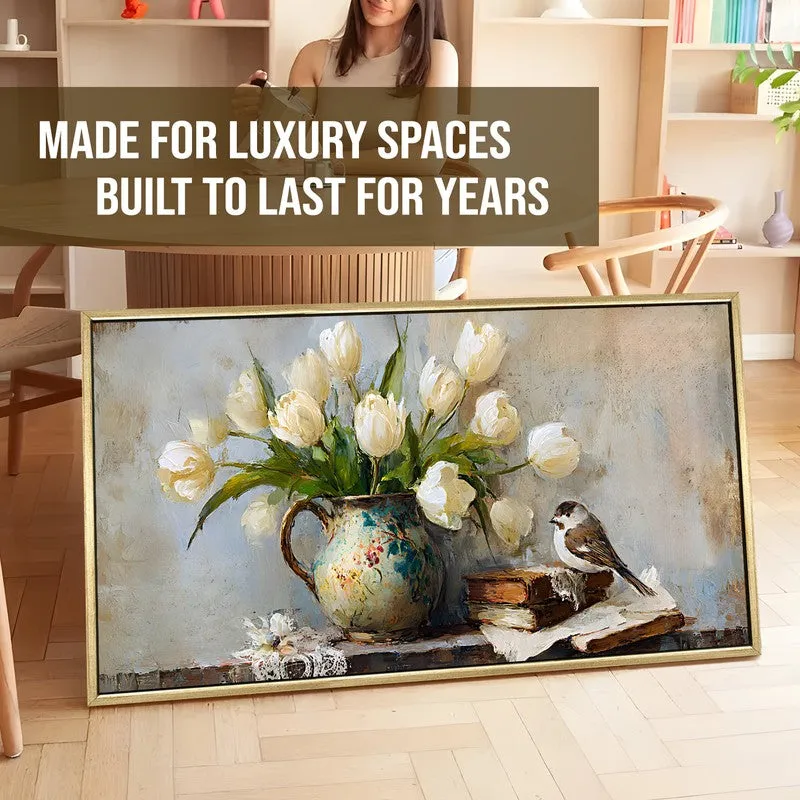 Rustic Muse Canvas Wall Painting With Frame media 5