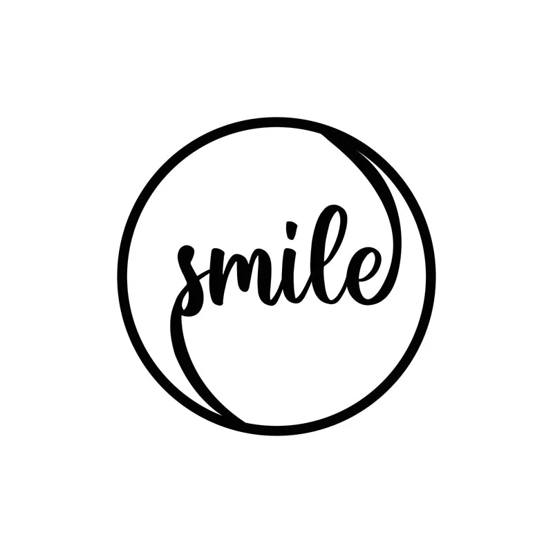 Smile Circle MDF & Wooden Wall Accent media 4