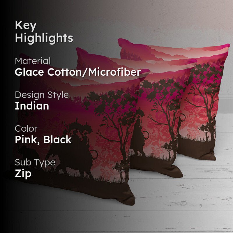 Aldric Printed Cushion Cover Set - Set Of Three media 2