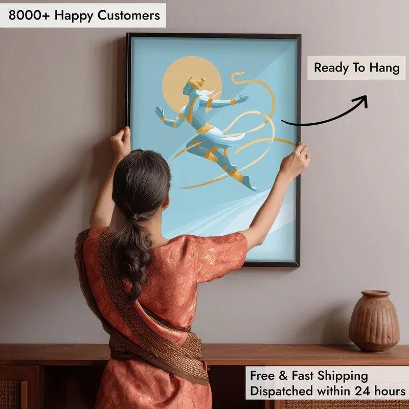 Powerful Sri Hanuman Archival Paper Wall Art media 5