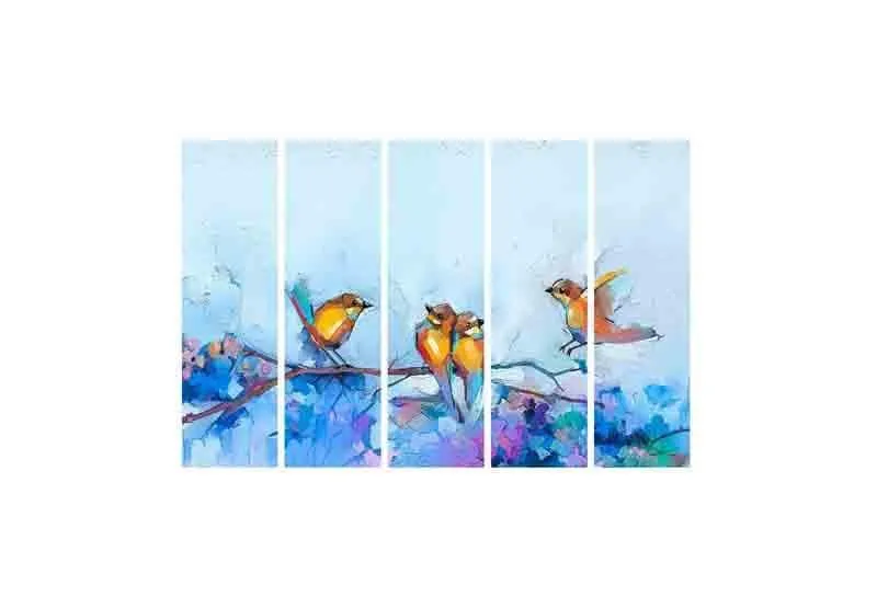 Bird Flock Wall Art - Five Piece Set media 4