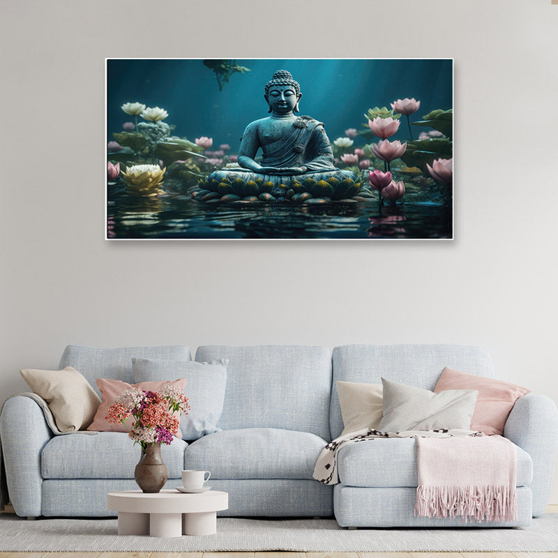 Buddha Kamal Wall Painting