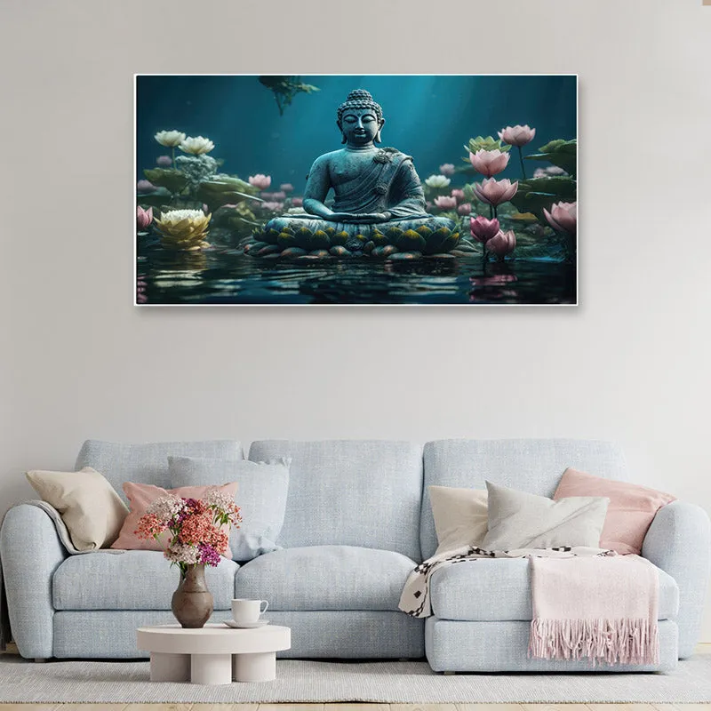 Buddha Kamal Wall Painting media 1