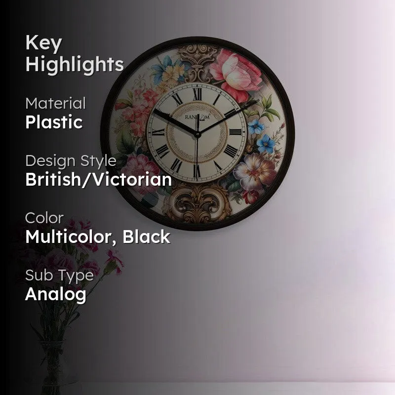 Fion Floral Wall Clock media 2