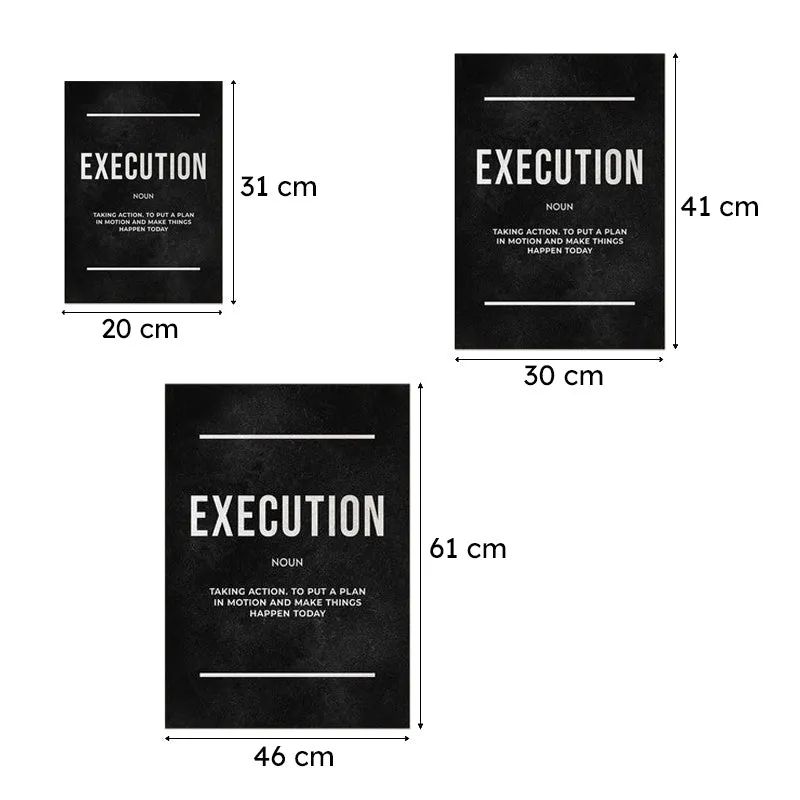 Execution Inspiration Wall Poster media 11