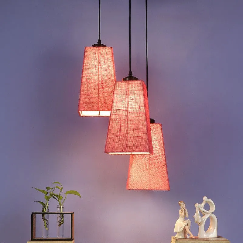 Shadowlux Triple Metal Ceiling Lamp - Pink media 3