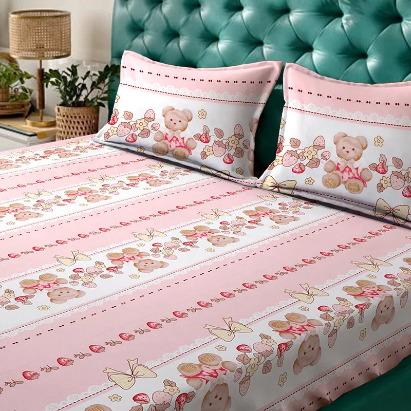 Delia Fitted Bedsheet - 180 GSM media 5