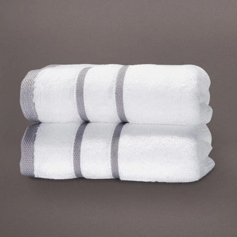 White Oh-so-soft Hand Towel (Set of Two) media 1