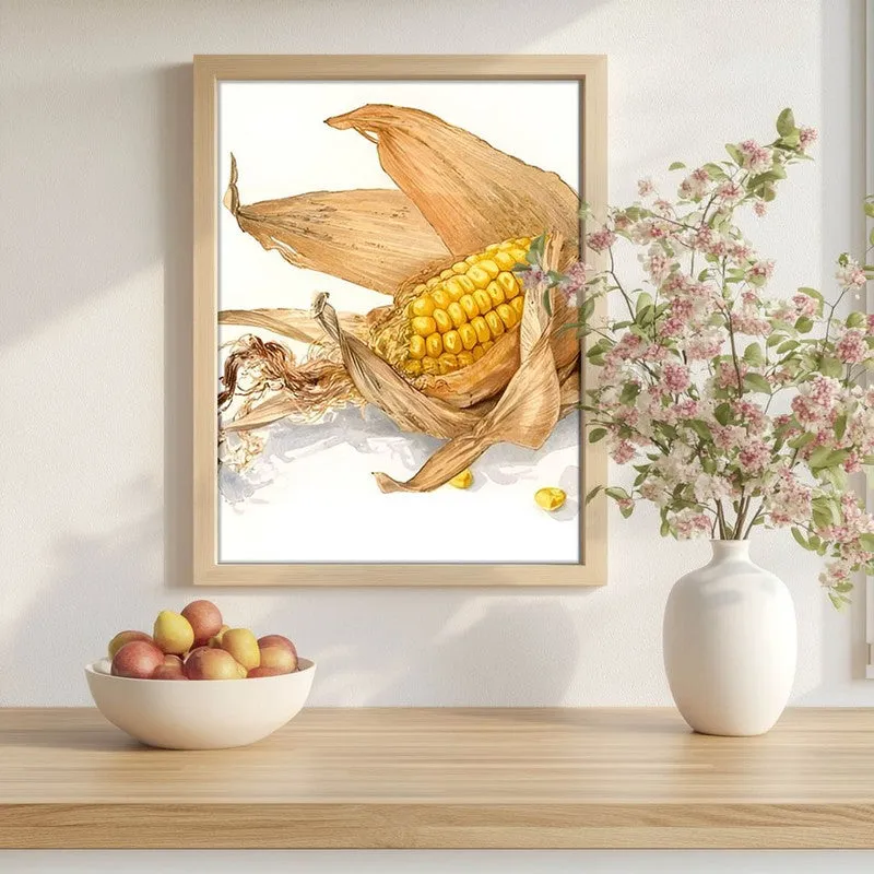 CornFarm Archival Canvas Wall Art - Brown media 1