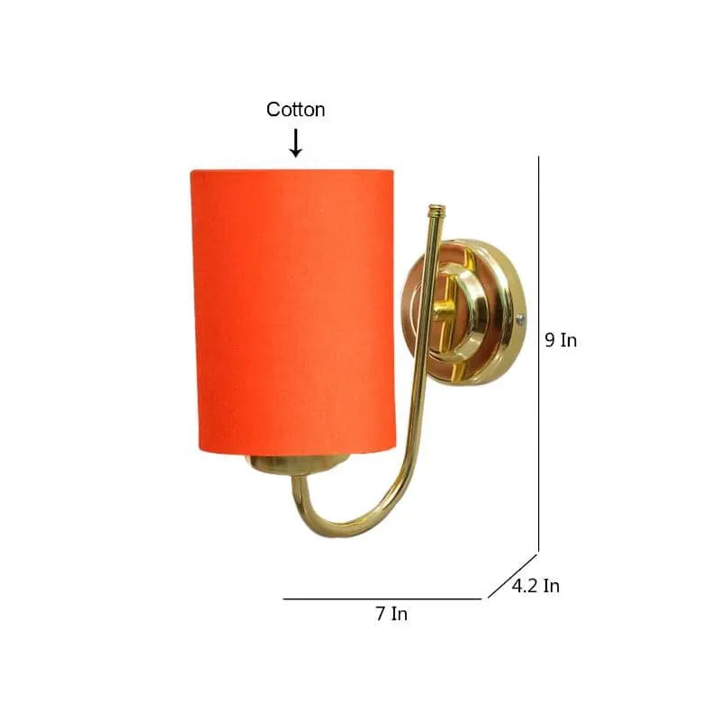 Galora Hepa Fabric & Metal Wall Lamp - Orange media 5