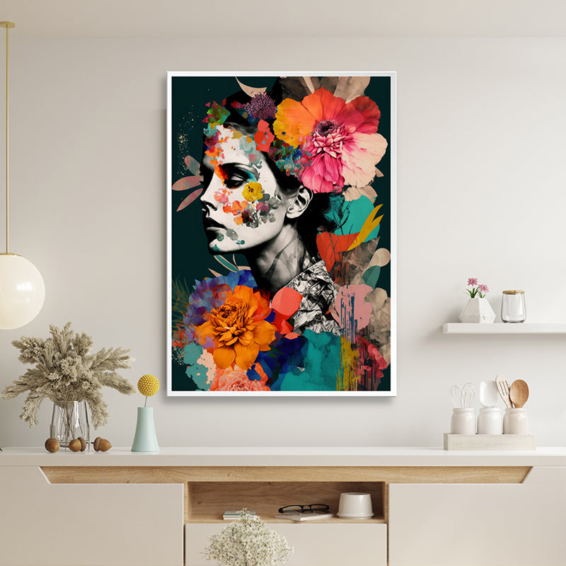 Floral Melancholy Wall Painting