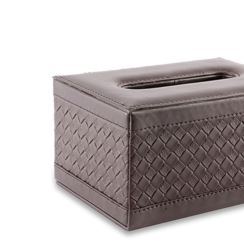 AarviDecor UrbanRib Faux Leather Tissue Holder media 6