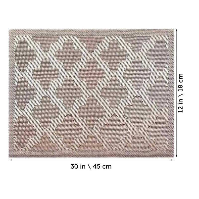 Lyora Brown Rectangle PVC Table Mats - Set Of Two media 6
