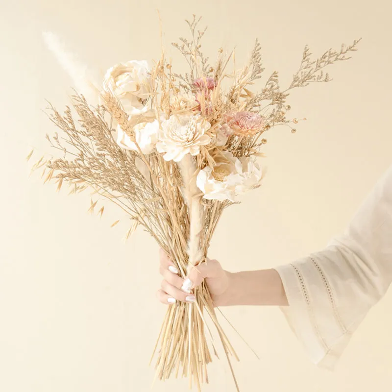 Ivory elegance Dried Flower Bunch media 1