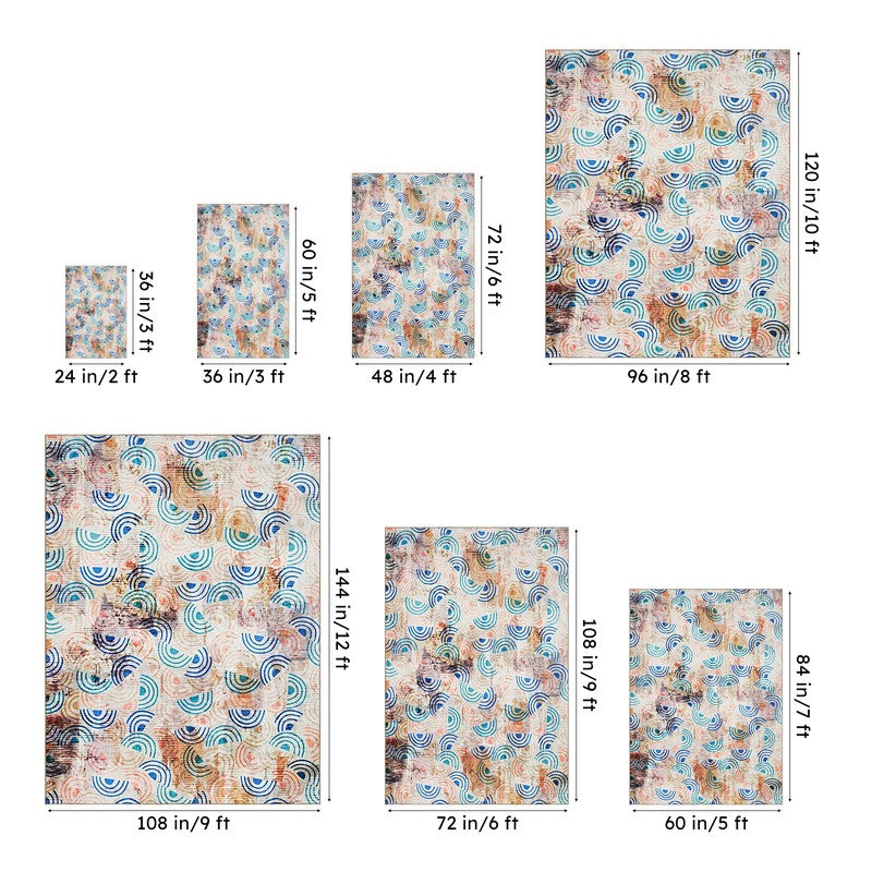 Carter Abstract Carpet - Teal media 13