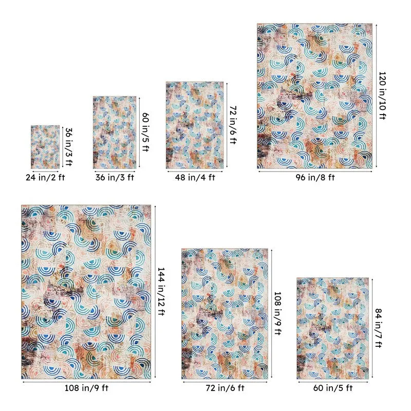 Carter Abstract Carpet - Teal media 13